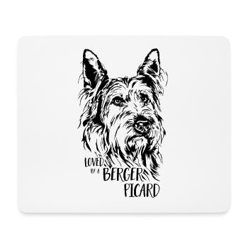 BERGER PICARD Hundespruch Hunde Spruch Hunde - Mousepad (Querformat) - Weiß - Vorne