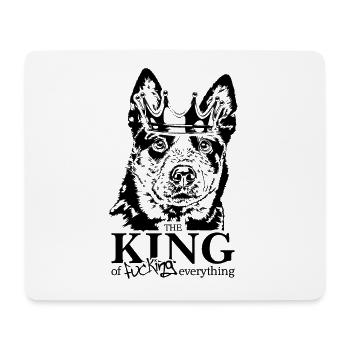 BOUVIER AUSTRALIEN Roi de tout Wilsigns - Tapis de souris (format paysage) - blanc - Devant