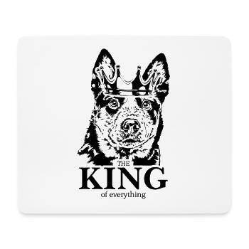BOUVIER AUSTRALIEN Roi de tout Wilsigns - Tapis de souris (format paysage) - blanc - Devant