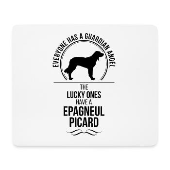 EPAGNEUL PICARD Guardian Angel Hunde Wilsigns - Mousepad (Querformat) - Weiß - Vorne