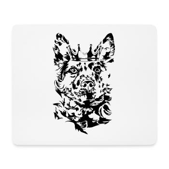 Hongrois MUDI Crown Herding Dogs Dogs Wilsigns - Tapis de souris (format paysage) - blanc - Devant