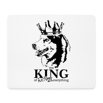 Siberian Husky King Dog Saying Dogs Wilsigns - Mouse Pad (horizontal) - white - Front