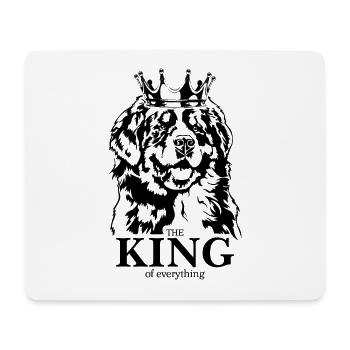 Bouvier bernois Roi de tout Chien Wilsigns - Tapis de souris (format paysage) - blanc - Devant
