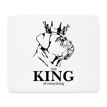 Bordeauxdogge King of everything Hunde Wilsigns - Mousepad (Querformat) - Weiß - Vorne