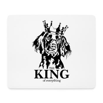 Grosser Münsterländer King of everything Wilsigns - Mousepad (Querformat) - Weiß - Vorne