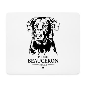 Beauceron Mom Dog Berger de Beauce Dogs Wilsigns - Mouse Pad (horizontal) - white - Front