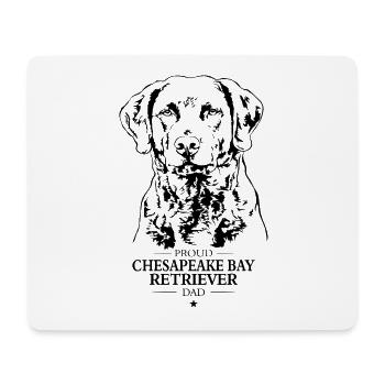 Chesapeake Bay Retriever Papa Chiens Chien Wilsigns - Tapis de souris (format paysage) - blanc - Devant