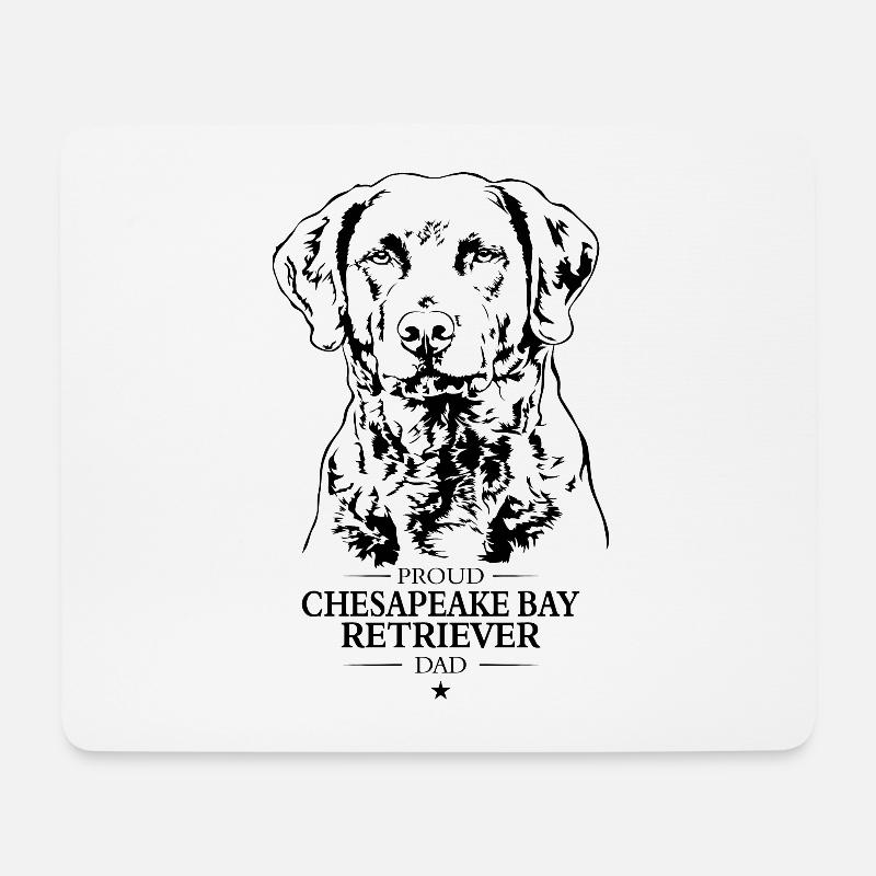 Chesapeake Bay Retriever Dad Hunde Hund Wilsigns - Mousepad (Querformat) - Weiß