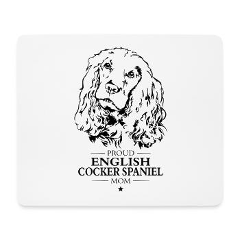 English Cocker Spaniel Mom Dog Dog Wilsigns - Mouse Pad (horizontal) - white - Front