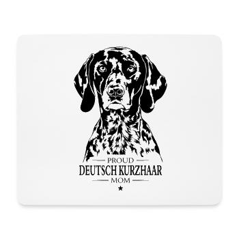 Deutsch Kurzhaar Mom Hunde Hund Wilsigns - Mousepad (Querformat) - Weiß - Vorne