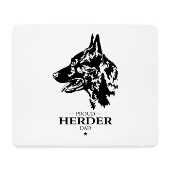 Berger Papa Chien Chien Wilsigns - Tapis de souris (format paysage) - blanc - Devant