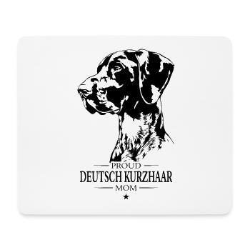 German Shorthair Mom Dog Dog Wilsigns - Mouse Pad (horizontal) - white - Front