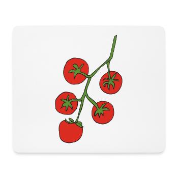 Tomatenranke Farbpalette Illustration - Mousepad (Querformat) - Weiß - Vorne