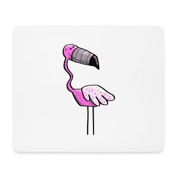 Flamingo Power - Bird - Summer - Pink - Mouse Pad (horizontal) - white - Front