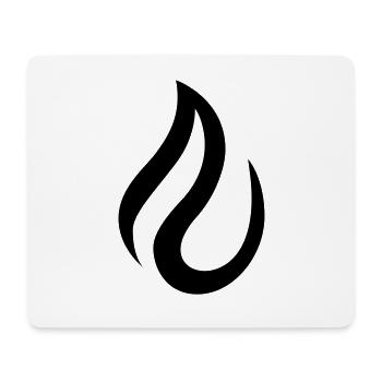 flame - Mouse Pad (horizontal) - white - Front