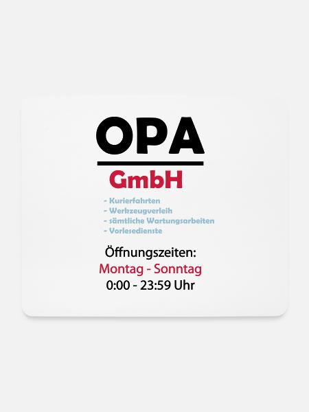 opa gmbh 02 - Mousepad (Querformat) - Weiß