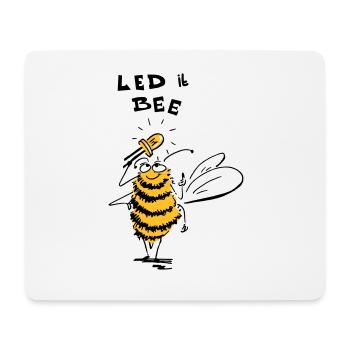 führte es Biene - Mousepad (Querformat) - Weiß - Vorne