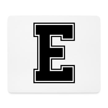 E - Mousepad (Querformat) - Weiß - Vorne