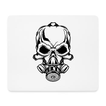 Biohazard Skull - Mouse Pad (horizontal) - white - Front