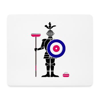 Curling Curling Curler Curling Stone - Mouse Pad (horizontal) - white - Front