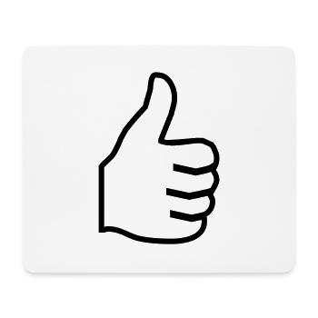 2541614 12405460 pouce - Tapis de souris (format paysage) - blanc - Devant