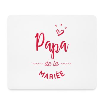 Papa de la mariée - Tapis de souris (format paysage) - blanc - Devant