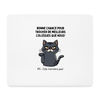 Depart Collegue de Travail Nouvel Emploi Bn chance - Tapis de souris (format paysage) - blanc - Devant