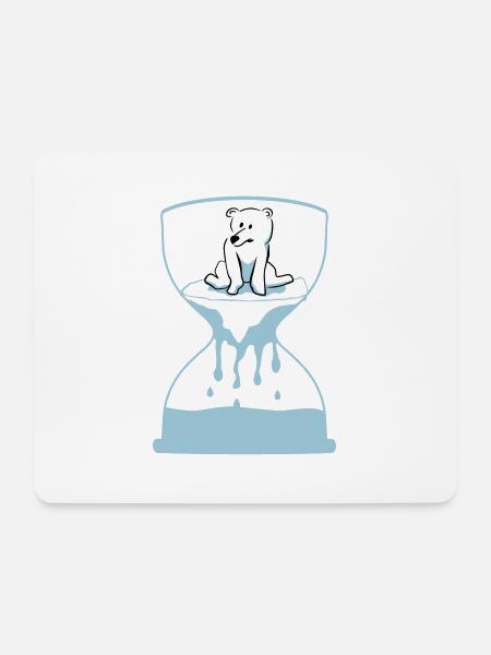 Eisbär - Mousepad (Querformat) - Weiß