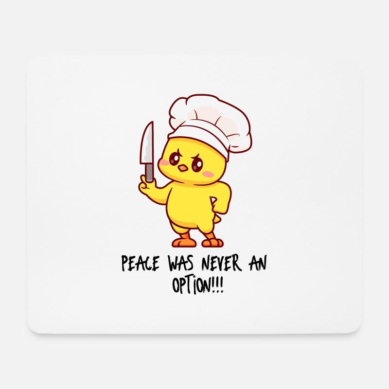 Chick Chef Slicer Charmer - Mouse Pad (horizontal) - white