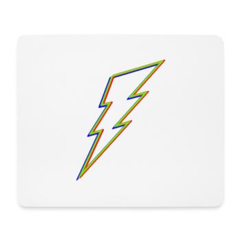 Foudre ϟ - Tapis de souris (format paysage) - blanc - Devant
