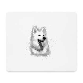 Berger Blanc Suisse,schäferhund,hund,graffiti - Mousepad (Querformat) - Weiß - Vorne
