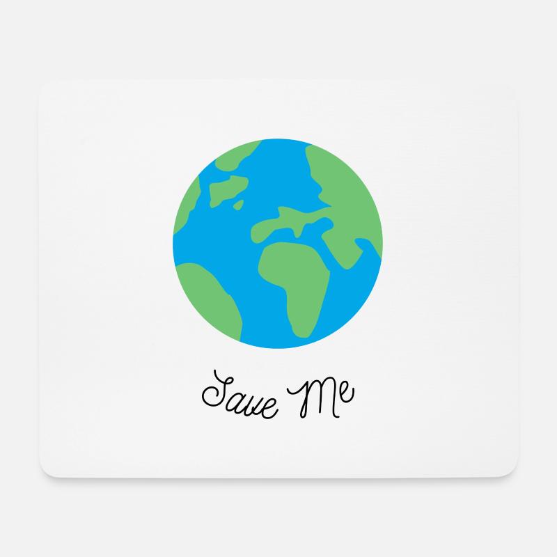 Save Me - Planet Earth - Mouse Pad (horizontal) - white