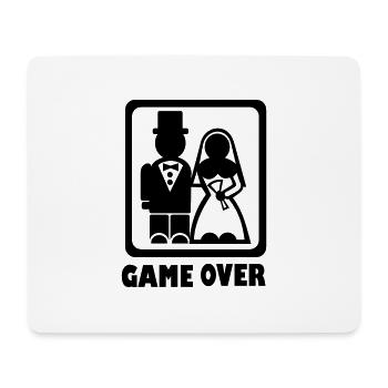 Game over - Mousepad (Querformat) - Weiß - Vorne