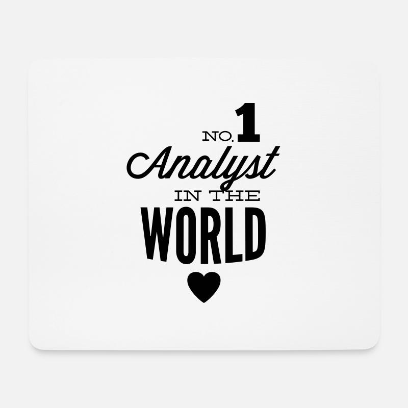 Der beste Analyst der Welt - Mousepad (Querformat) - Weiß