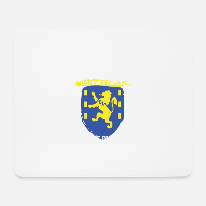 8e jour franche comte - Tapis de souris (format paysage) - blanc