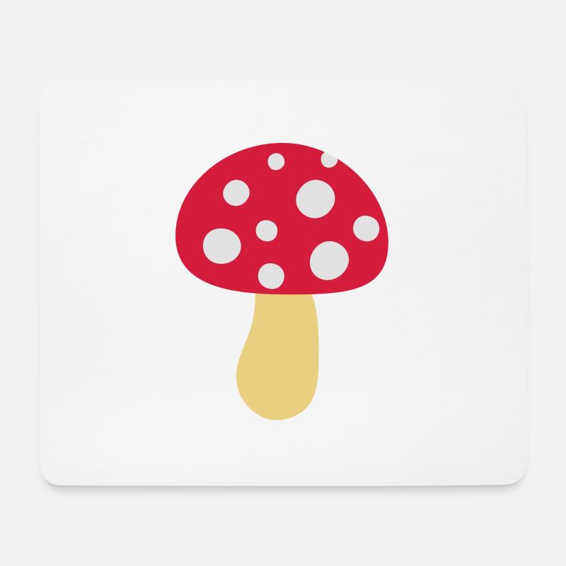 Fliegenpilz - Mousepad (Querformat) - Weiß