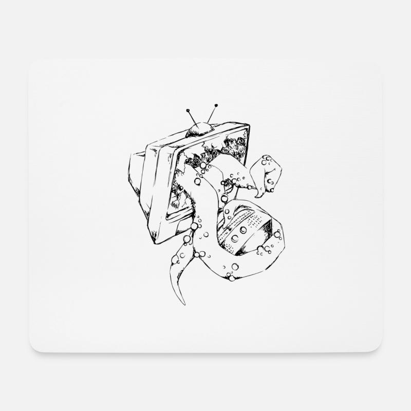 Video ohne Hintergrund2 - Mousepad (Querformat) - Weiß