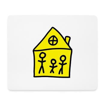 Maison de famille - Tapis de souris (format paysage) - blanc - Devant