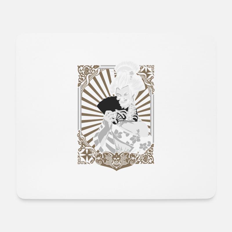Zombie Geisha - Mouse Pad (horizontal) - white