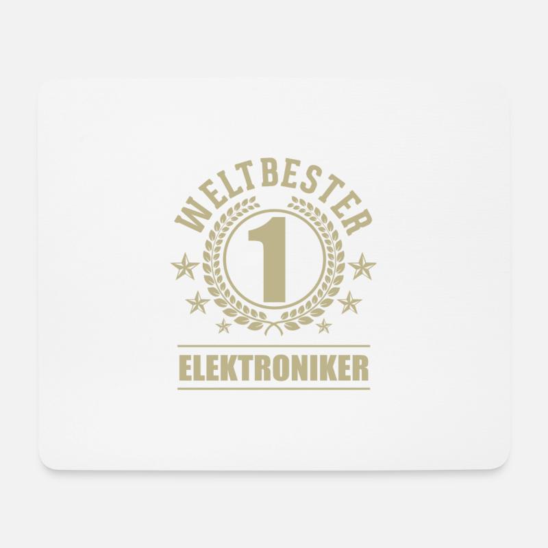 Weltbester Elektroniker - Mousepad (Querformat) - Weiß