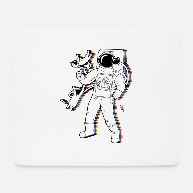 Intergalactic Cat Fancy - Mouse Pad (horizontal) - white