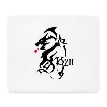 Stammes-Drache bzh Hermine Breton - Mousepad (Querformat) - Weiß - Vorne