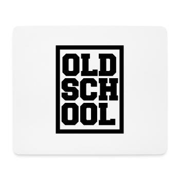 Old School Hip Hop Text T-Shirt Retro Geschenk - Mousepad (Querformat) - Weiß - Vorne