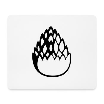 zirbel2 - Mousepad (Querformat) - Weiß - Vorne