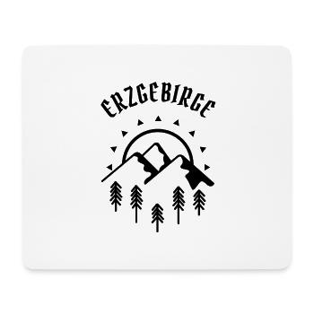 Skigebiet Erzgebirge - Mousepad (Querformat) - Weiß - Vorne