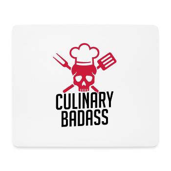 Chef Culinary Badass Chef Humor - Mouse Pad (horizontal) - white - Front