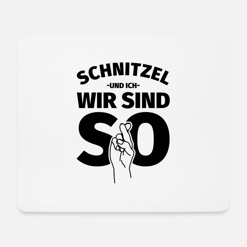 Schnitzel Liebhaber Geschenk - Mousepad (Querformat) - Weiß
