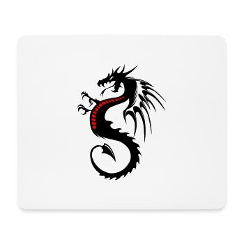 Drachen Tribal Tattoo Form 200434 x - Mousepad (Querformat) - Weiß - Vorne