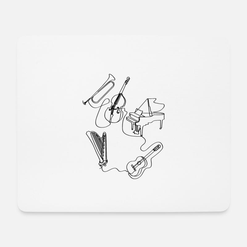 Music connects. - Mouse Pad (horizontal) - white