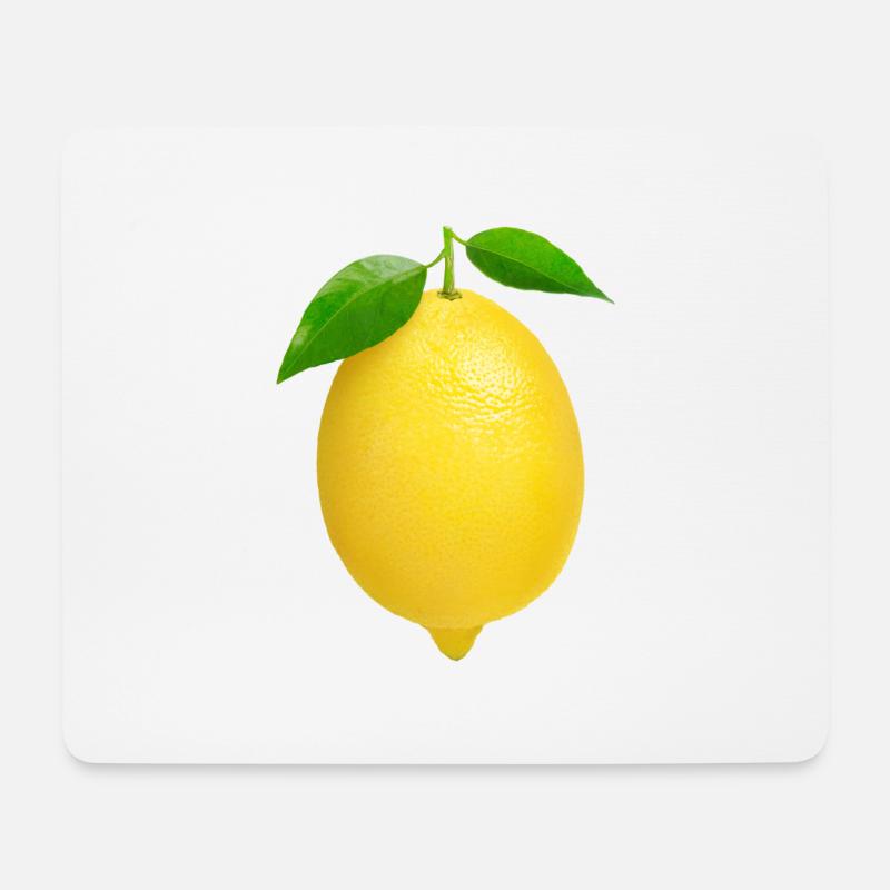 Zitrone - Mousepad (Querformat) - Weiß
